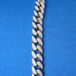 Moissanite Cuban Link Bracelet