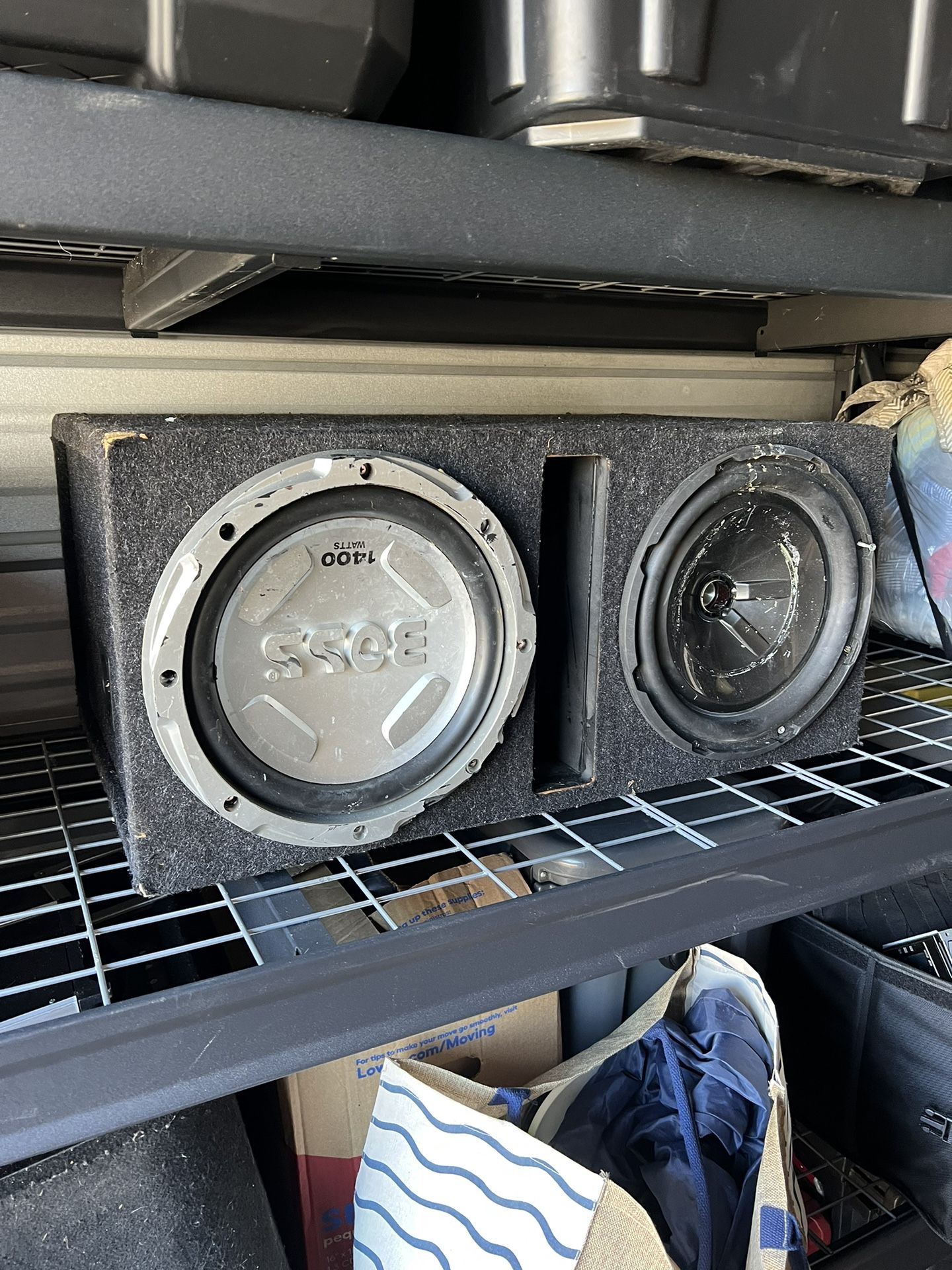 Boss Chaos 12" 1400 Watt Power Subwoofer Sealed Sub Box Enclosure