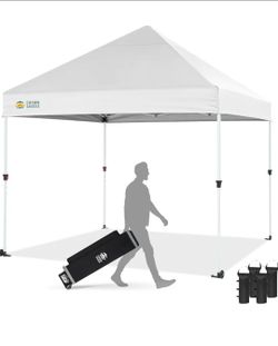CROWN SHADES Toldo plegable resistente de 10 x 10 pies