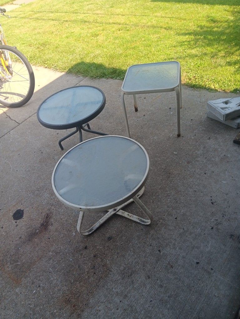 3 Patio Tables