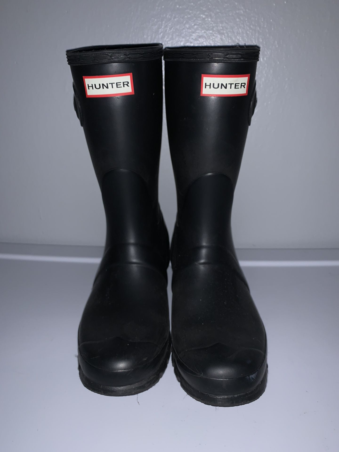 Black Hunter Boots Size 8 Women