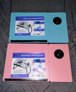 New adjustable workstation for laptop phone & tablet