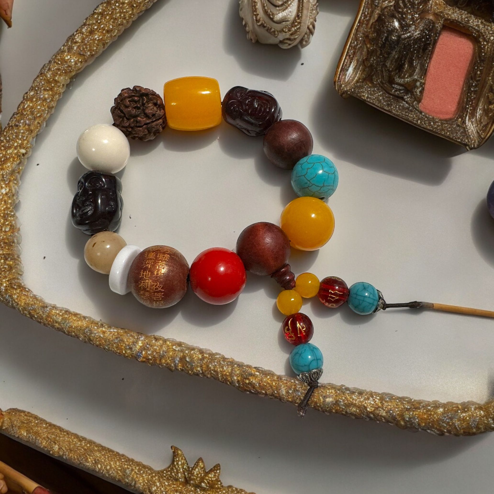 Natural Buddha Bodhi Pendant,