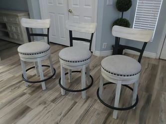 3 counter height swivel bar stools