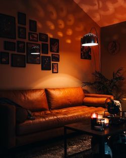 Leather couch
