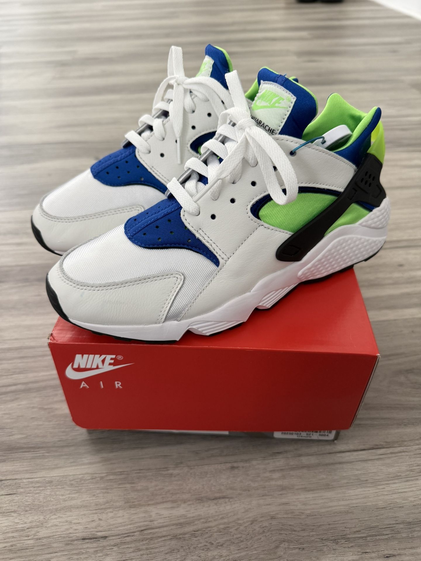 Nike Huarache OG Scream Green Size 9.5 Mens