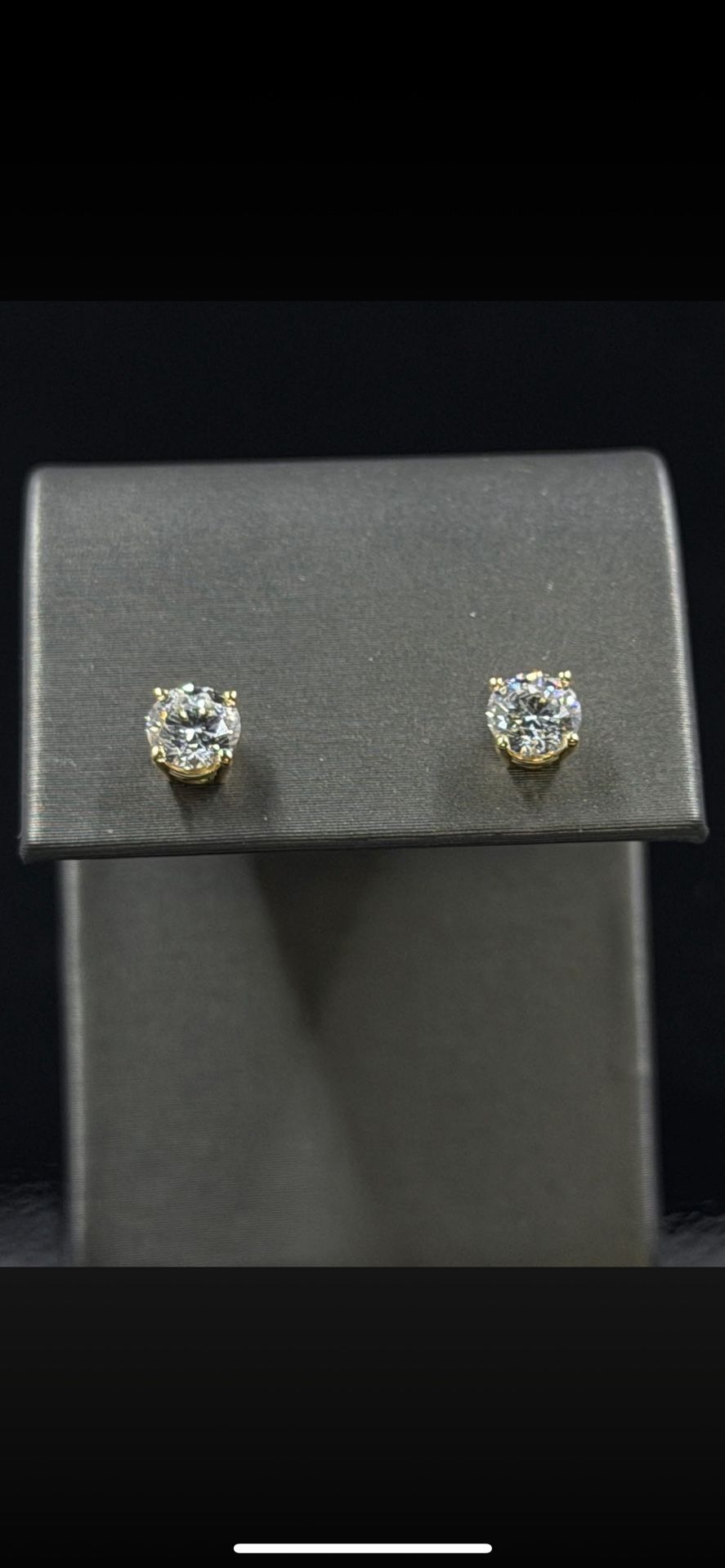 Gold Diamond Earrings
