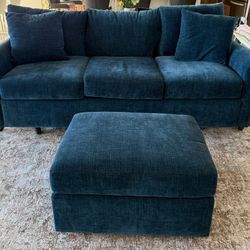 Beautiful couch and ottoman