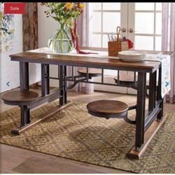 DINING TABLE SET W/STOOLS