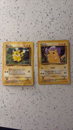Pikachu Pokémon cards 40HP & 50HP $400 OBO