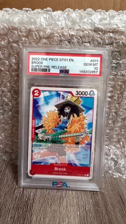2022 ONE PIECE SUPER PRE RELEASE ST01-011 BROOK PSA 10 GEM MINT