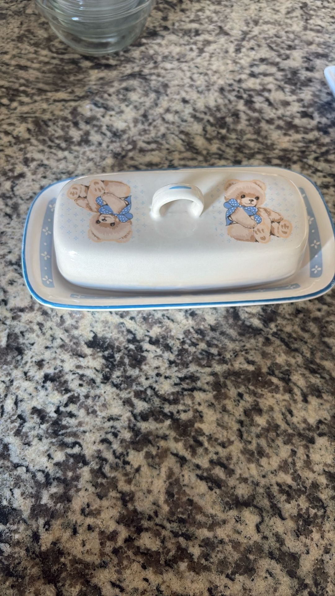 Butter Dish — Antique Tienshan Stoneware