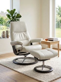 Ekornes Stressless View Recliner and Ottoman, Copenhagen