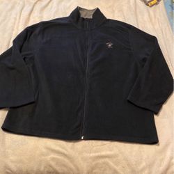 Fleece men's jacket with a lock