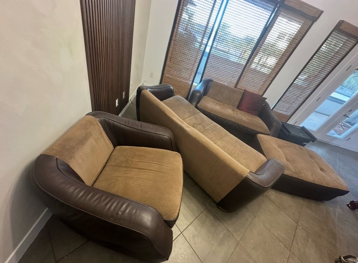 Free couches : 3seater, 2seater and 1 seater