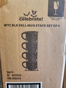 Stackable skull mugs