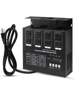 DMX 4-Channel Dimmer Pack with DMX512 Protocol