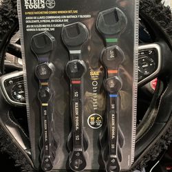 Klein Tools 8-Piece Ratcheting Combo Wrench Set (SAE),