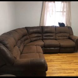 Brown Sectional Couch 