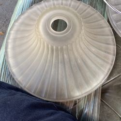 Antique Clam Broth Glass Lamp 