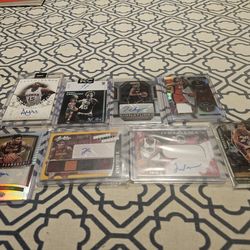NBA (8 card lot) numbered jersey, autographed $80 or best offer