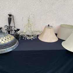Assorted Lamp Fixtures / Shades
