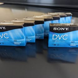 Sony DVC Premium digital video cassettes (8 available)