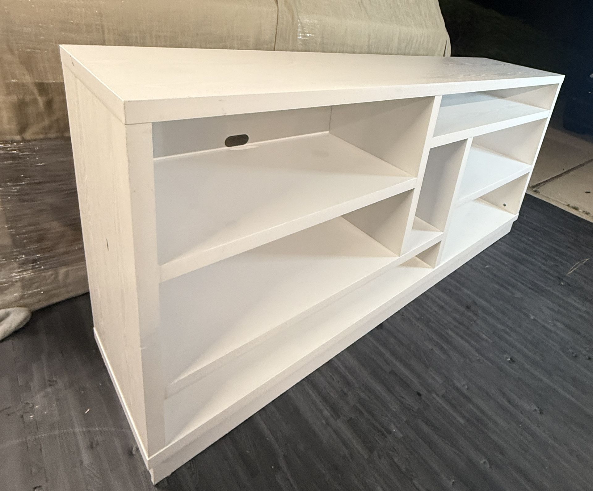White Twin Star Home 68″ Media Console / TV Stand – Fits TVs Up to 80″