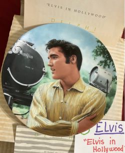 Elvis Presley collectors plates, “Elvis in Hollywood” with papers
