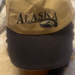 Dutch Harbor Gear Alaska Baseball Cap Adj Beige/ Blue