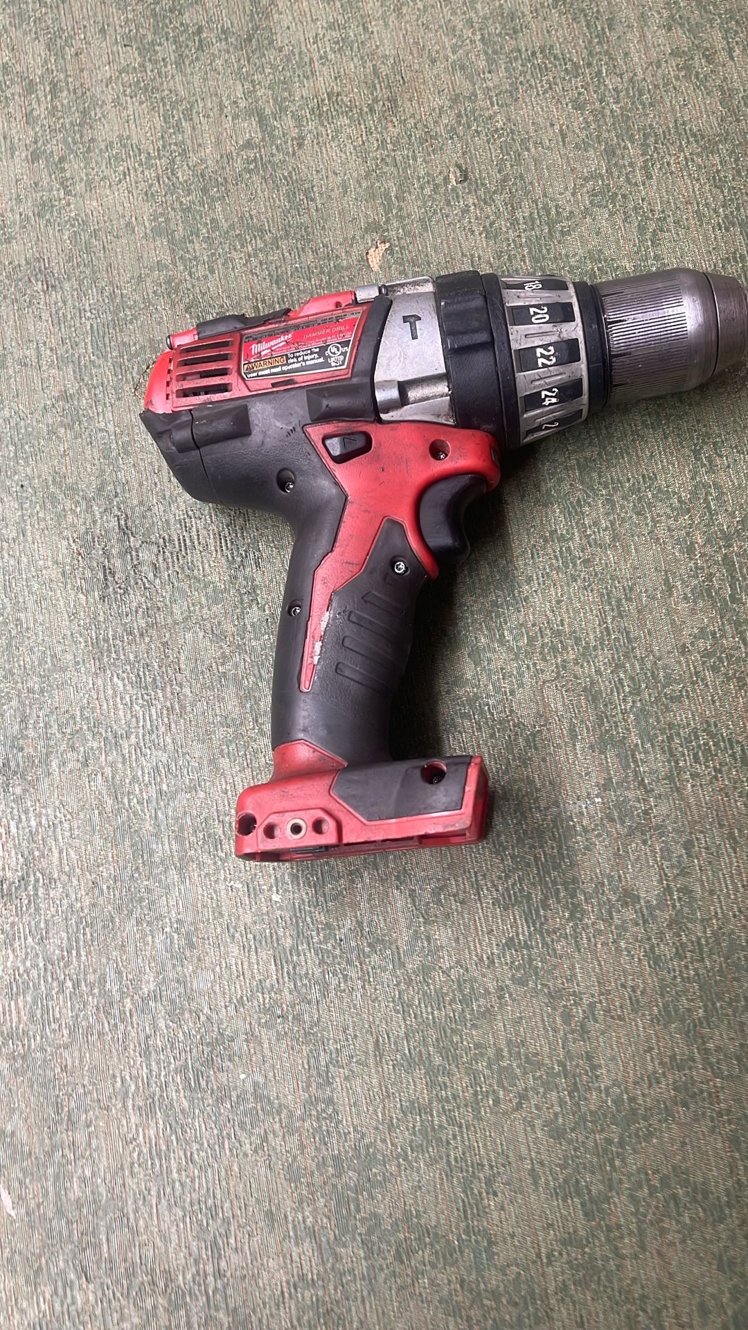 Half Inch Hammer Drill Milwaukee Not Working No Battery No Charger 30 Bucks