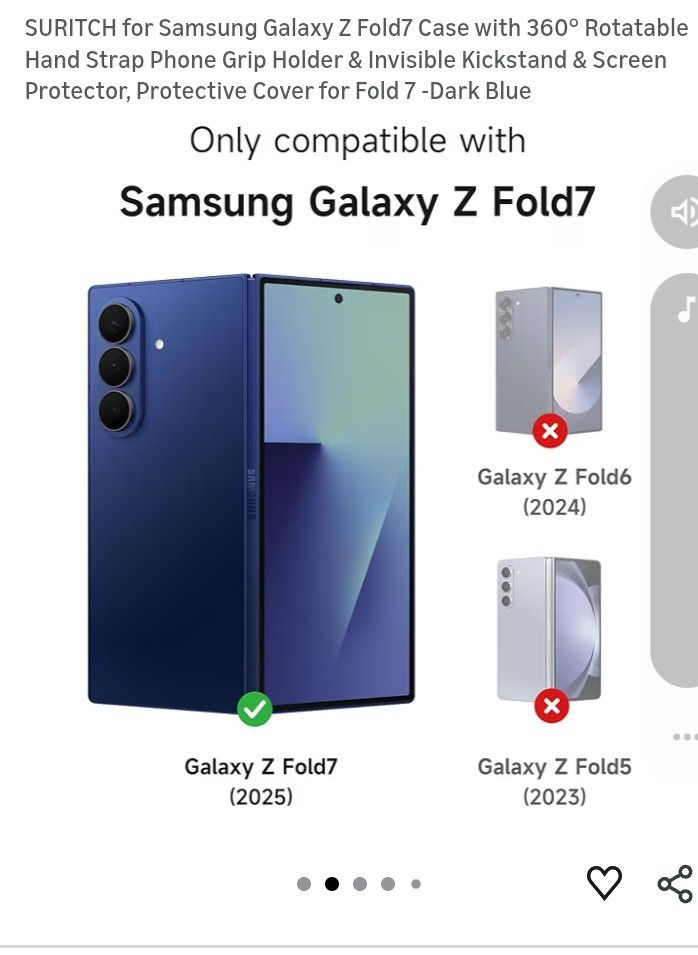 Samsung Galaxy Z Fold7 Case Dark Blue
