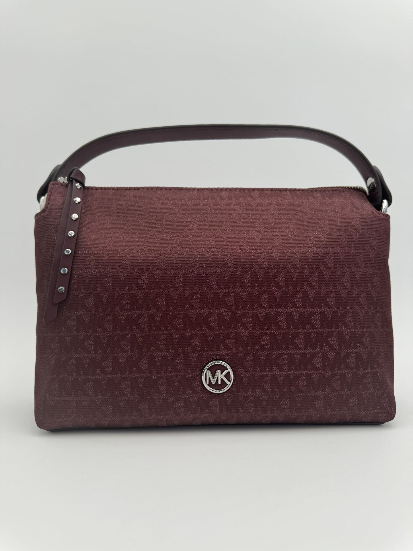 MICHAEL KORS SHAILENE MERLOT SMALL MESSENGER NWT