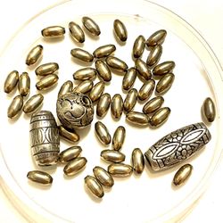 German Silver Bead Lot 