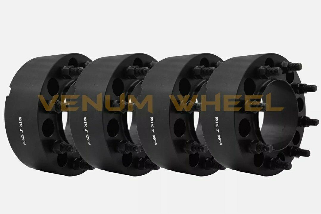 Set of 4 3in Hubcentric Wheel Spacers 8x170 Ford Superduty F250 F350