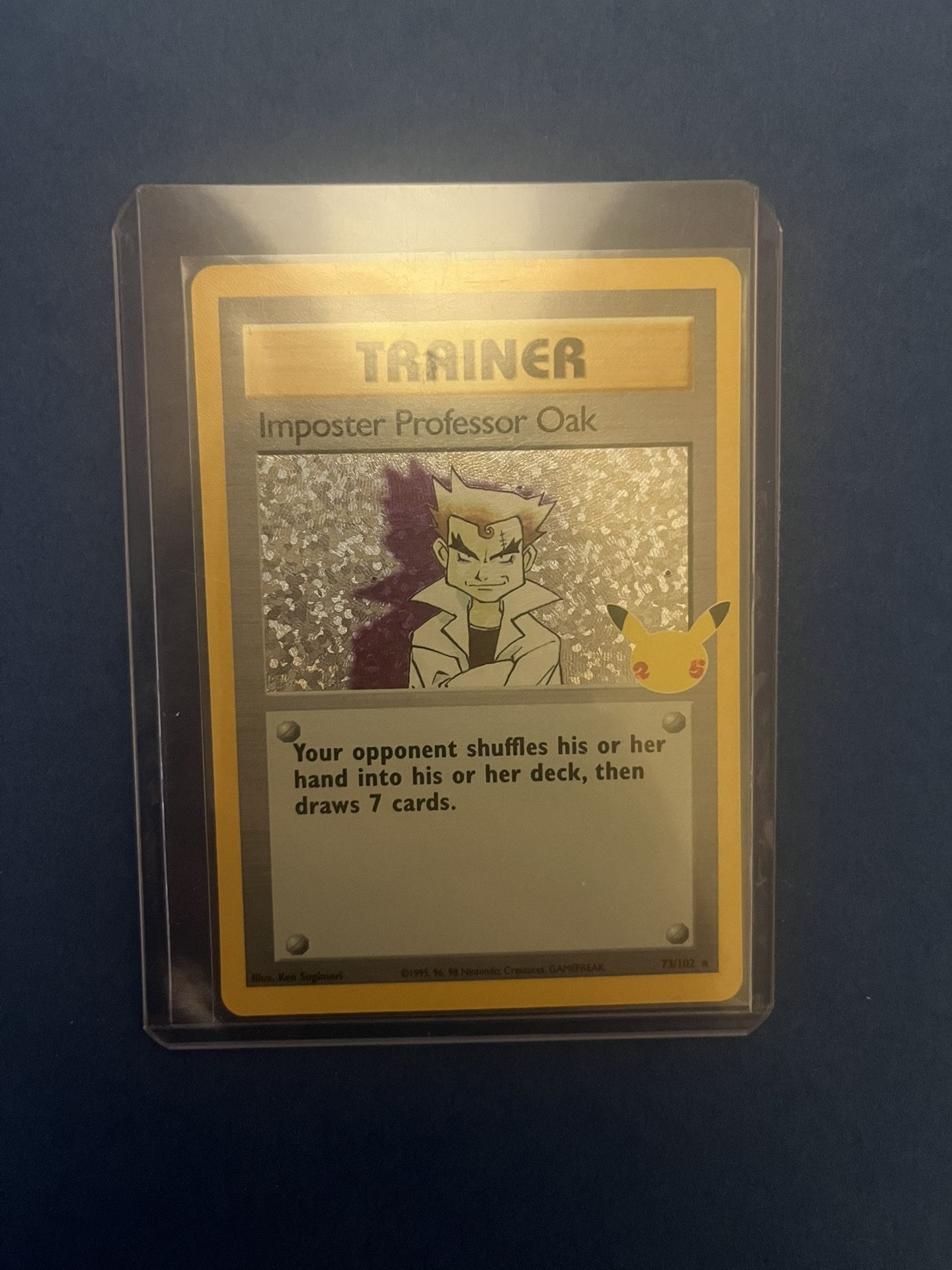 Imposter Professor Oak 73/102 Celebrations: Classic Collection Pokemon Card