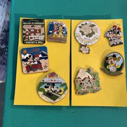 Vintage WDW Resort Pins 8 Total