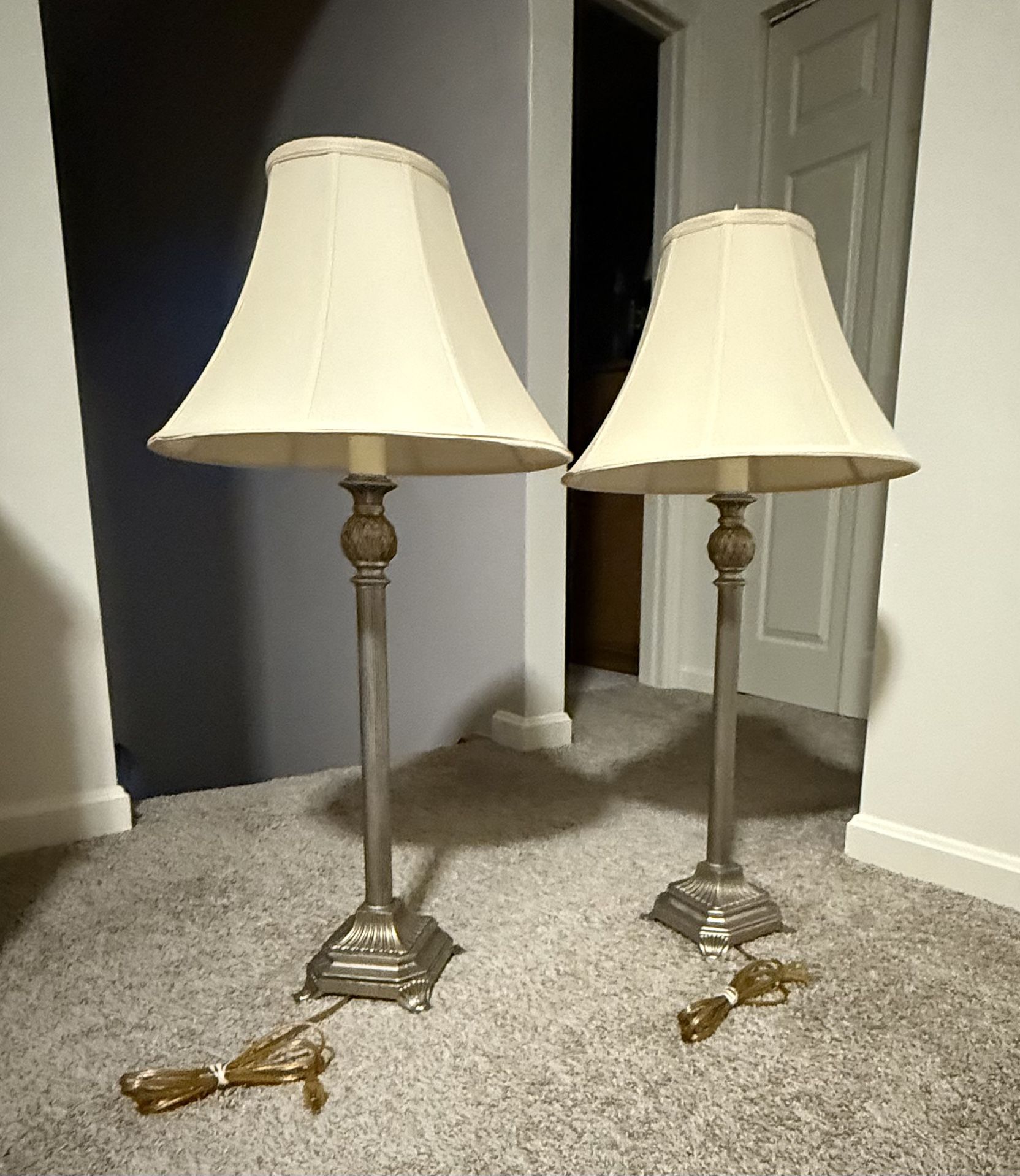 2 Tall Table Lamps
