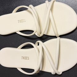 Tkees White Sloane Sandals - Size 7 / 38