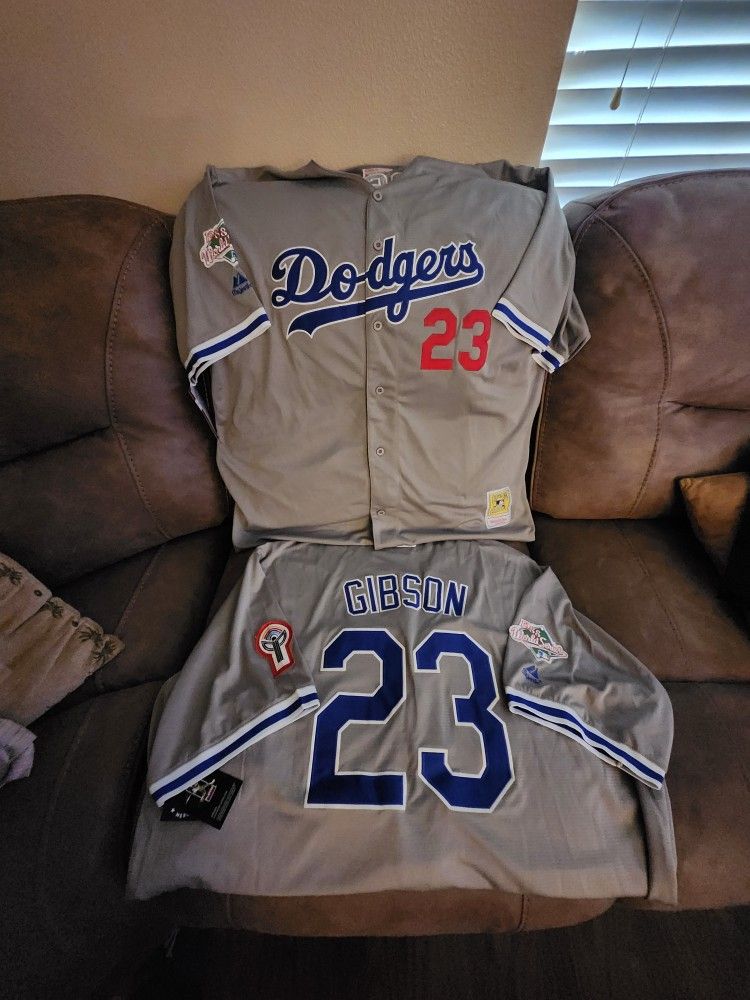 Dodgers Kirk Gibson Throwback World Series Jersey 