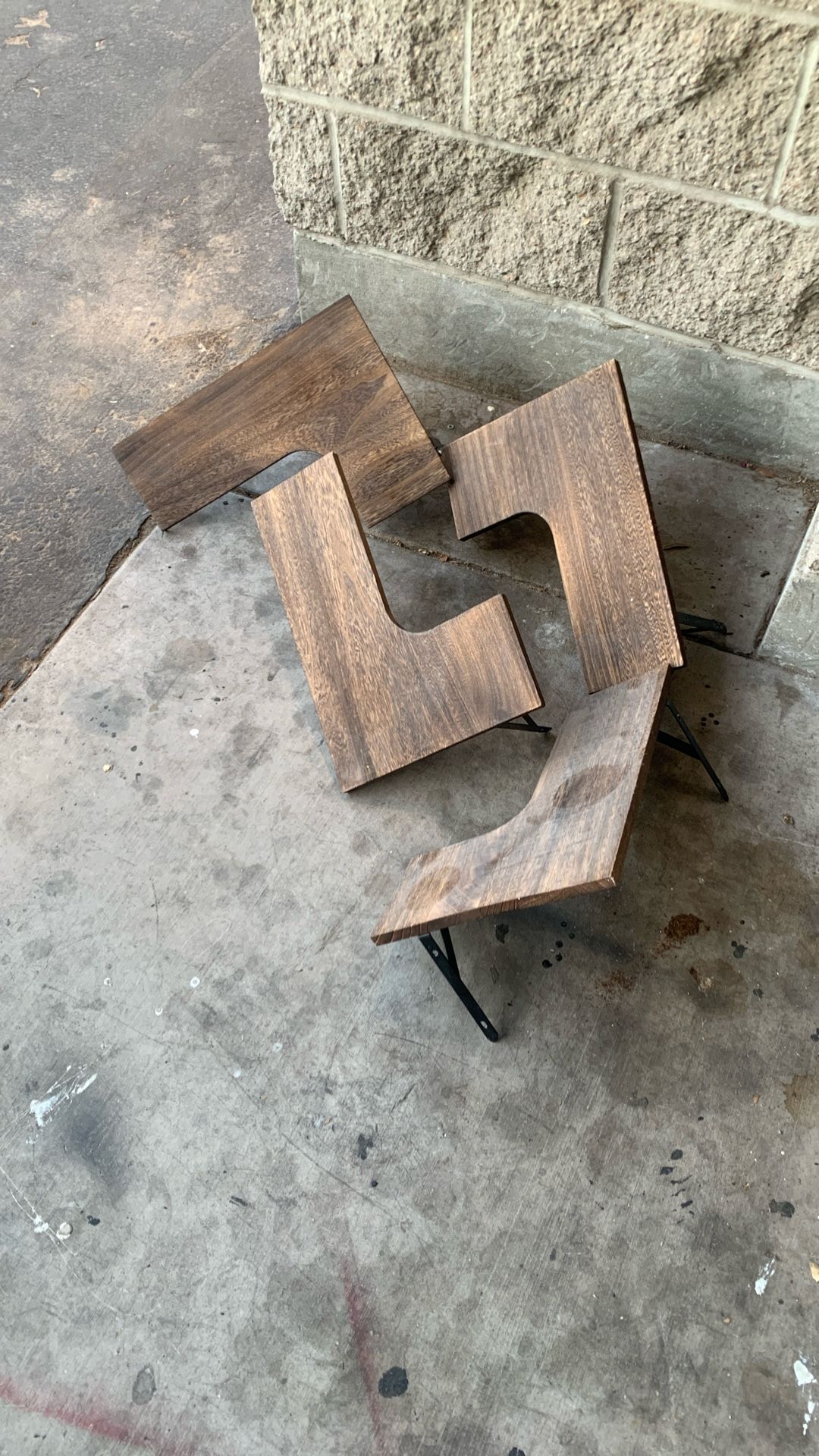 Wall mounted shelves