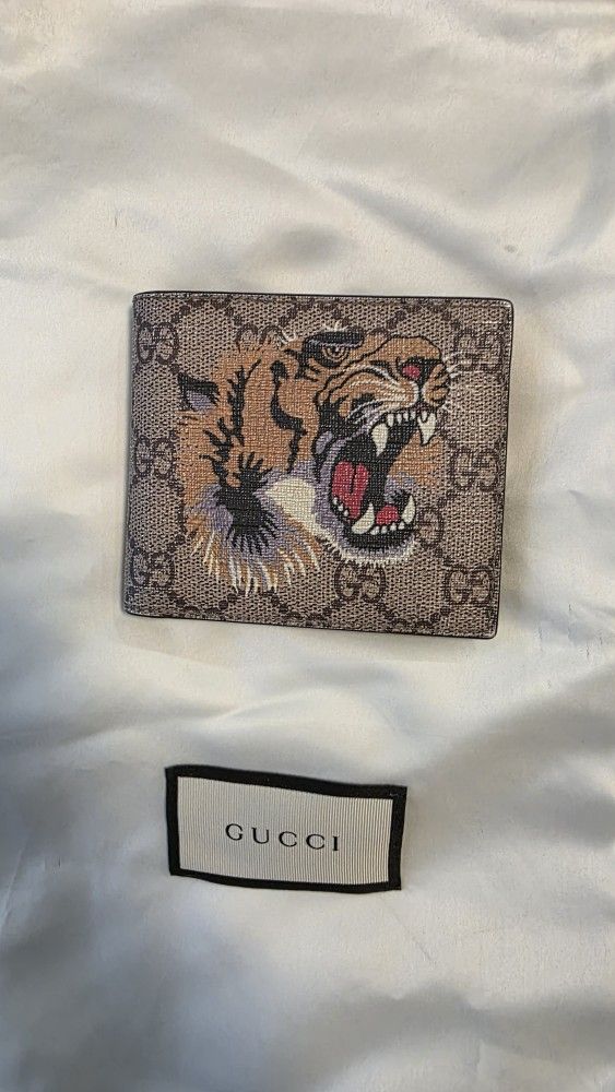 Gucci GG Tiger Wallet Certified