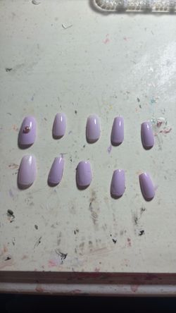 These beautiful purple, and if shaping needed, you can shape them press on