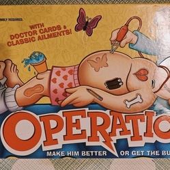 Operation Electronic Board Game with All-in-One Carrying Case, Kids Games, Holiday Gifts for Kids, 6 and Up