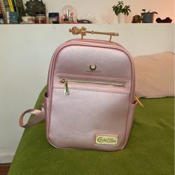 Sailor Moon Backpack (cute, pink, gold, adjustable straps, inside pocket, only used once) 