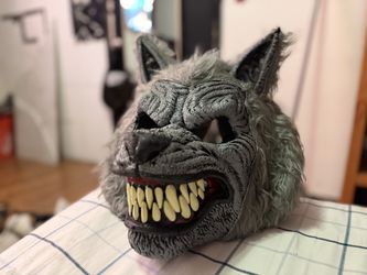 Werewolf Mask with Moving Jaw - Halloween Costume