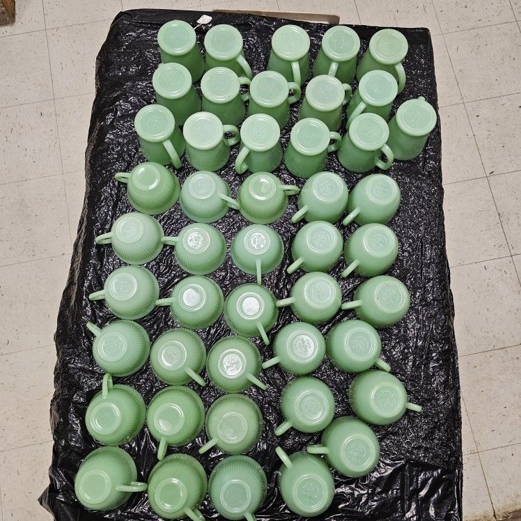 100 Piece JADEITE FIRE KING