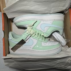 Nike AF1 Premium Easter Egg Mint Sz. 5.5 Wmns Pastel Vtg QS Patent…