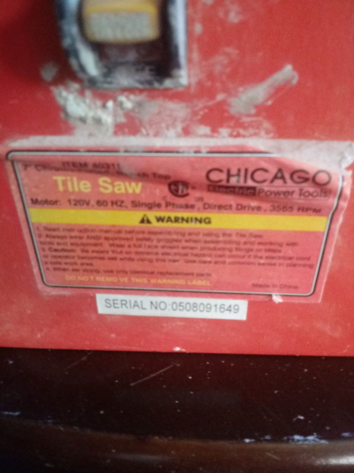 Used tilesaw