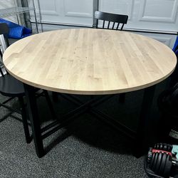 Wood Table & Chairs